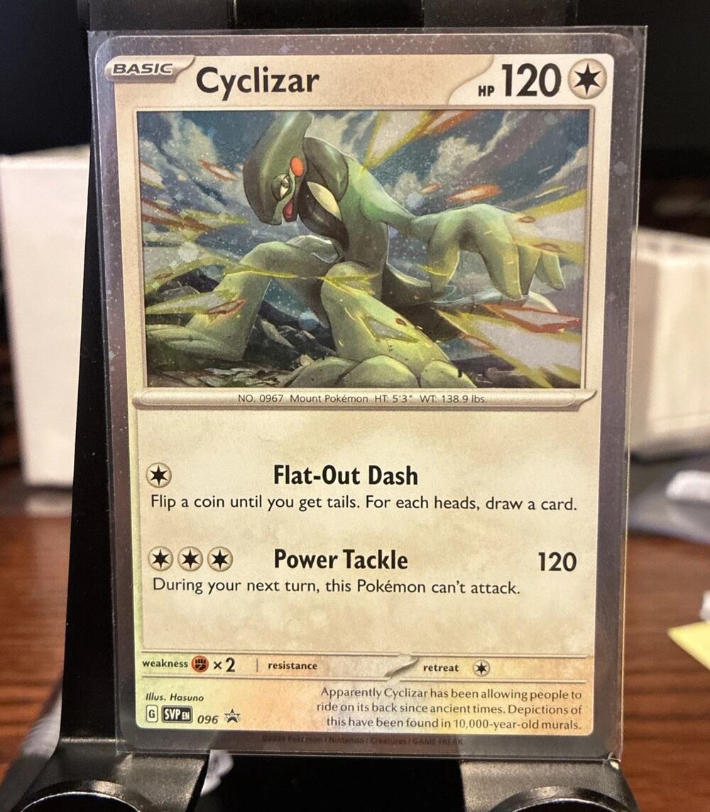 Cyclizar 096 SWIRL Temporal Forces Black Star Promo Cosmos Holo Pokemon TCG MINT